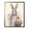 Lavender Easter Bunny Framed Art Print