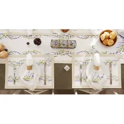 Lavender Garland Cotton Placemats, Set of 4