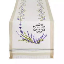Lavender Garland Cotton Table Runner