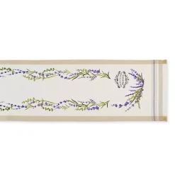 Lavender Garland Cotton Table Runner
