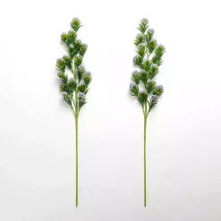 Lavender Thistle Flower Stems, Set of 2