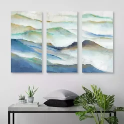 Layered View I Canvas Art Prints, Set of 3