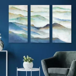Layered View I Canvas Art Prints, Set of 3