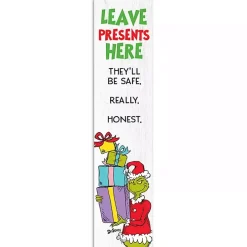 Leave Presents Here The Grinch Porch Board