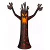 LED Orange & Black Haunted Halloween Tree, 4 ft.