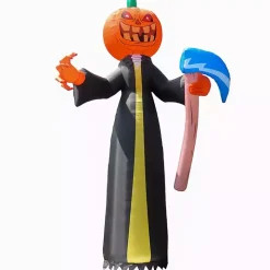 LED Pumpkin Reaper Halloween Inflatable, 20 ft.