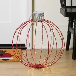 LED Red Ornament Outdoor Decoration, 18 in.