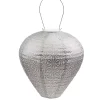 LED Taupe Balloon Outdoor Hanging Lantern