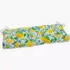 Lemon Tree Tufted Outdoor Settee Cushion, 44 in.