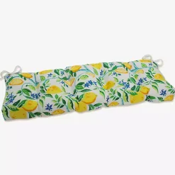 Lemon Tree Tufted Outdoor Settee Cushion, 48 in.