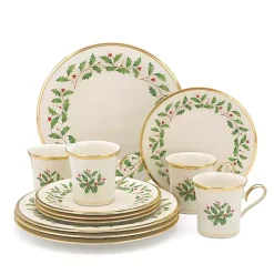 Lenox Holly Gold Edge 12-pc. Dinnerware Set