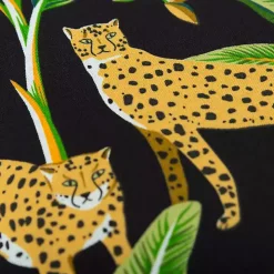 Leopard & Palm Tree Outdoor Pillow, 22 in.