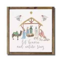 Let Heaven and Nature Sing Framed Wood Wall Plaque