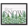 Let it Snow Framed Art Print