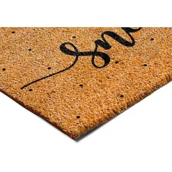 Let it Snow Polka Dot Coir Doormat