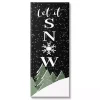 Let It Snow Treetops Canvas Wall Plaque