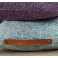 Light Blue Chenille Handle Pillow