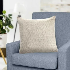 Light Cream Solid Accent Pillow