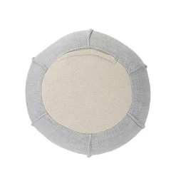 Light Gray Patchwork Cotton Pouf