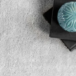 Light Gray Shag Washable Area Rug, 5x8