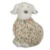 Light Gray Textured Dog Statue