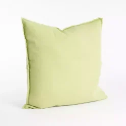 Lime Fringed Edge Pillow