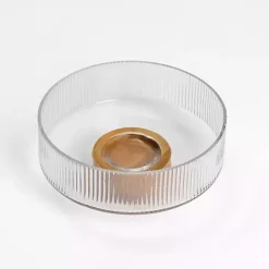 Linear Glass Serving Bowl