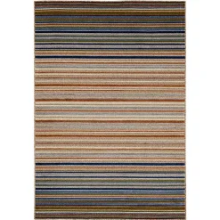Linear Seaside Outdoor Area Rug, 6x9