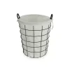 Lined Wire Basket with Handles