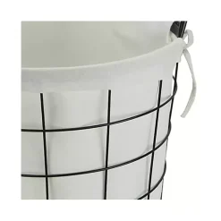 Lined Wire Basket with Handles