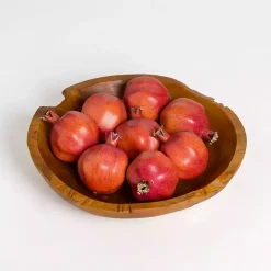 Live Edge Teak Wood Decorative Bowl