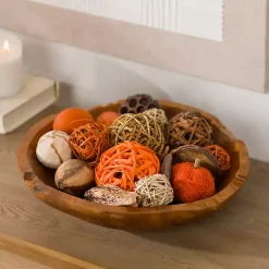 Live Edge Teak Wood Decorative Bowl