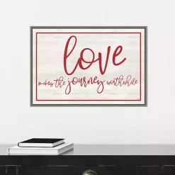 Love The Journey Valentine's Framed Wall Art