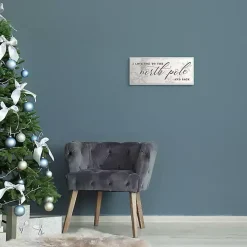 Love You to the North Pole Wood Wall Plaque