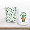 Luck of the Irish Shamrocks Mugs, Set of 2