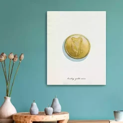 Lucky Gold Coin Canvas Art Print