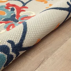 Lyla Multi Floral Damask Indoor/Outdoor Rug, 5x8