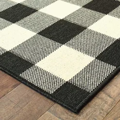 Madura Buffalo Check Outdoor Area Rug, 8x13