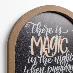 Magic in the Night Halloween Wall Plaque