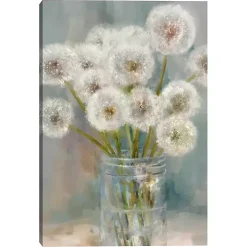 Mason Jar Wishes I Canvas Art Print