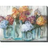 Mason Jars Outdoor Canvas Art Print