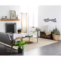 Matte Black and White Wooden Tic Tac Toe Board