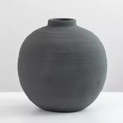 Matte Charcoal Rotund Vase