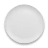 Matte White Melamine Coupe Dinner Plates, Set of 6