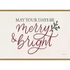 May Your Days Be Merry Framed Canvas Art Print