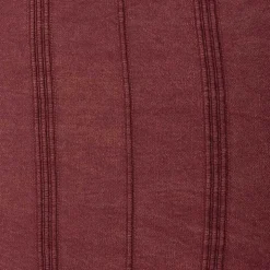 Merlot Striped Organic Cotton Throw Pillow