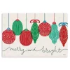 Merry and Bright Bulbs Canvas Art Print, 36x24 in.