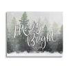 Merry and Bright Forest Canvas Wall Plaque