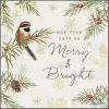 Merry and Bright Framed Canvas Wall Plaque