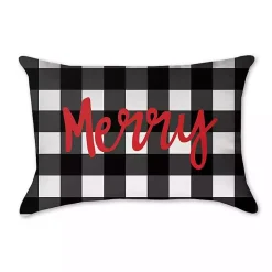 Merry Buffalo Check Pillow